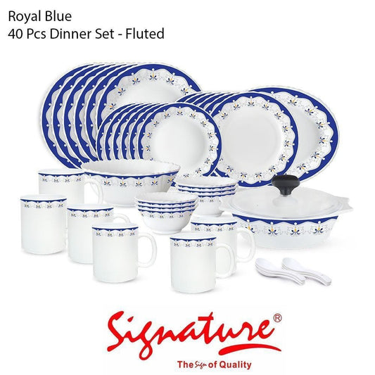 Dinner Sets - Signature Dinnerware with Plates and Bowls (40 Pcs)