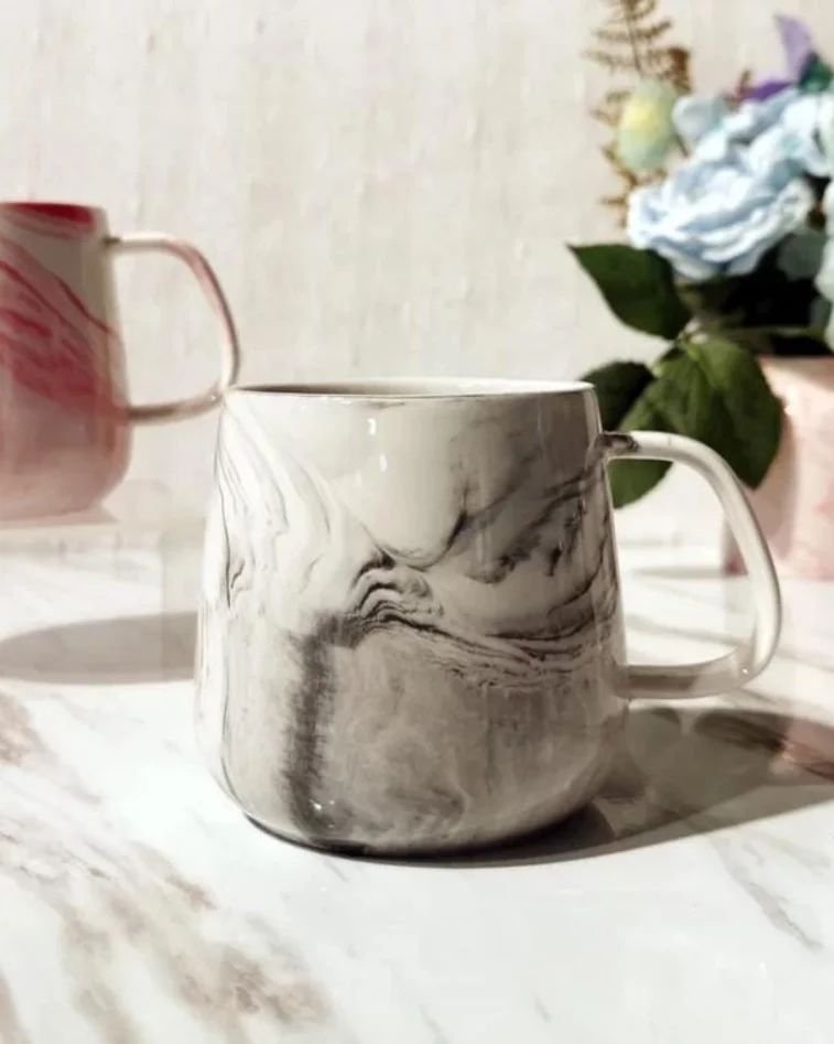 450ml Mable Color Porcelain Ceramic Mug | - Elegant Households KE