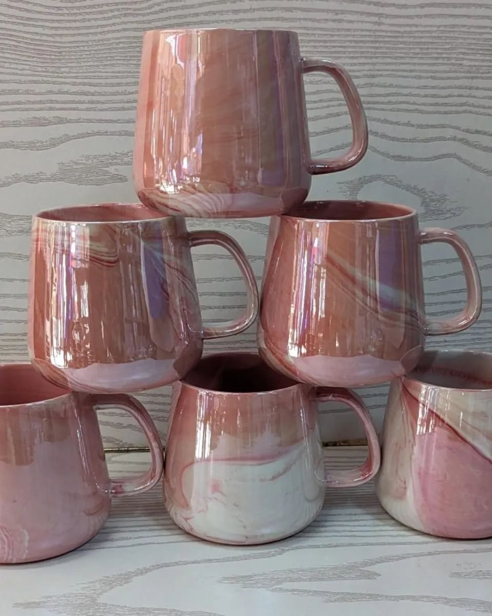 450ml Mable Color Porcelain Ceramic Mug | - Elegant Households KE