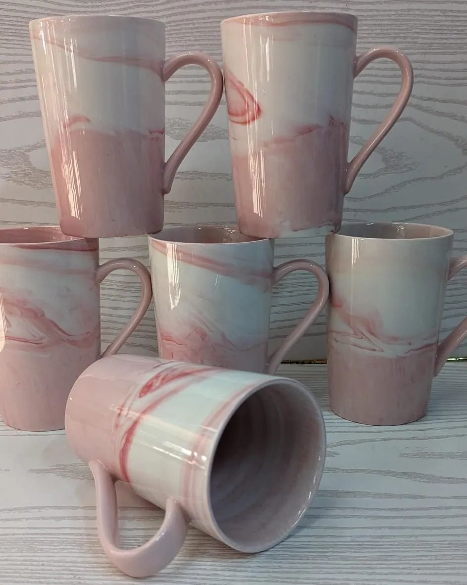 450ml Mable Color Porcelain Ceramic Mug | - Elegant Households KE