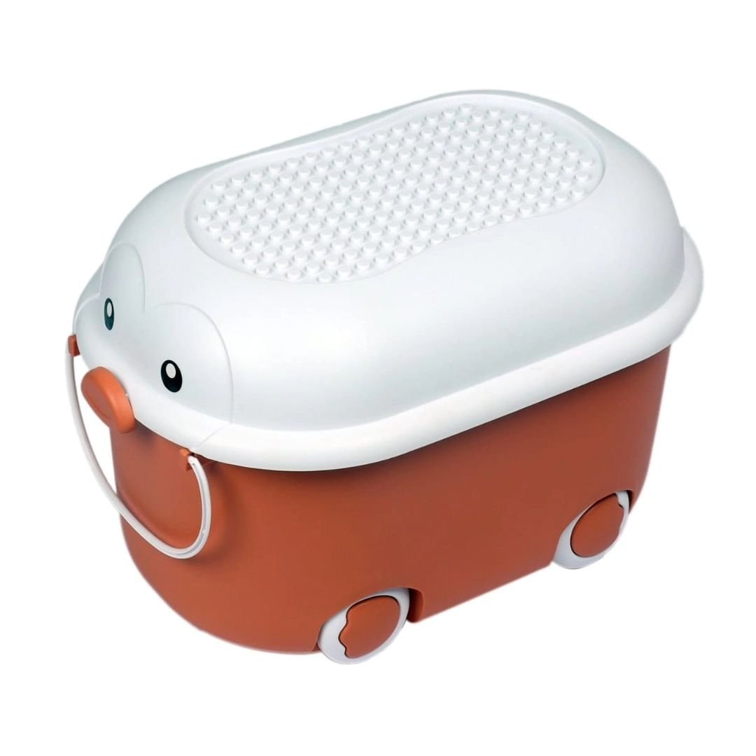 48L Wheeled Trolley Bucket Ideal for Storage of Toys | - Elegant Households KE