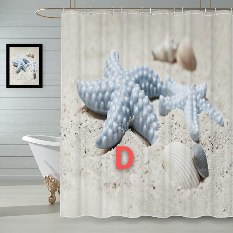 4Pcs Bathroom shower curtains set | - Elegant Households KE