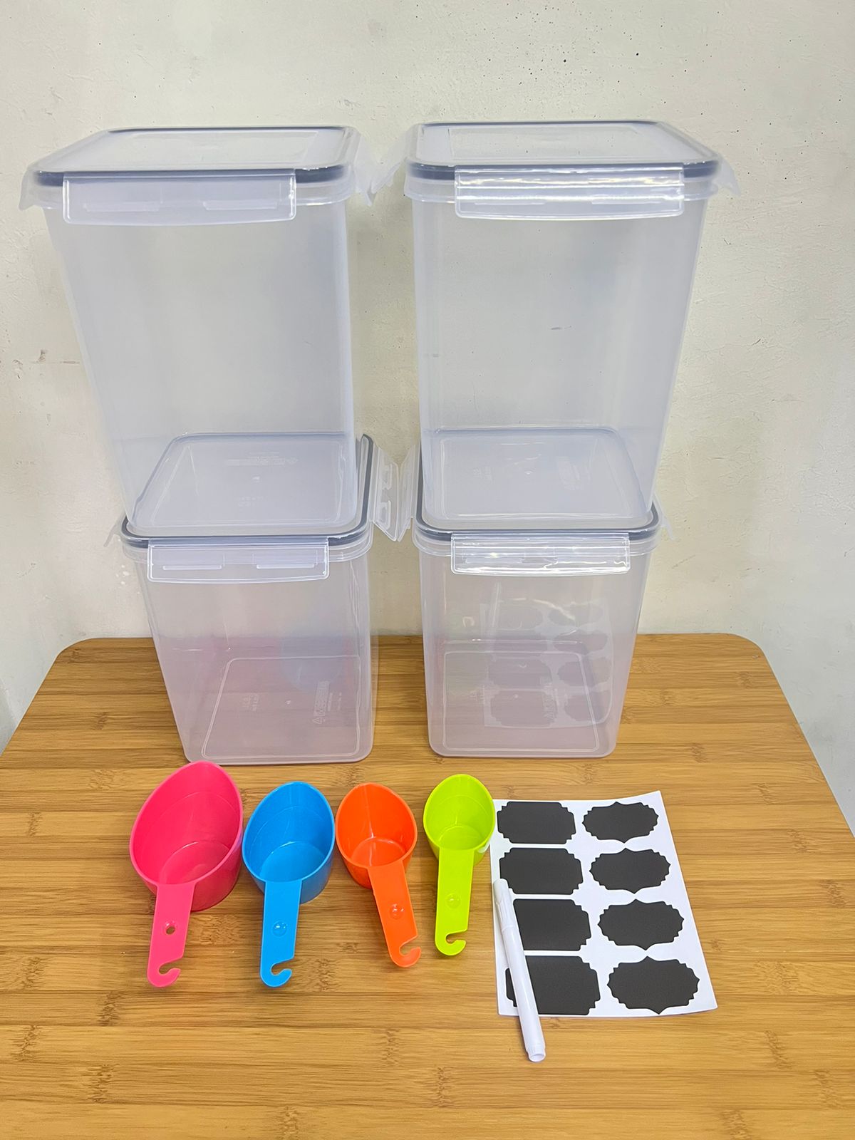 4pcs BPA free airtight Food storage containers. | - Elegant Households KE