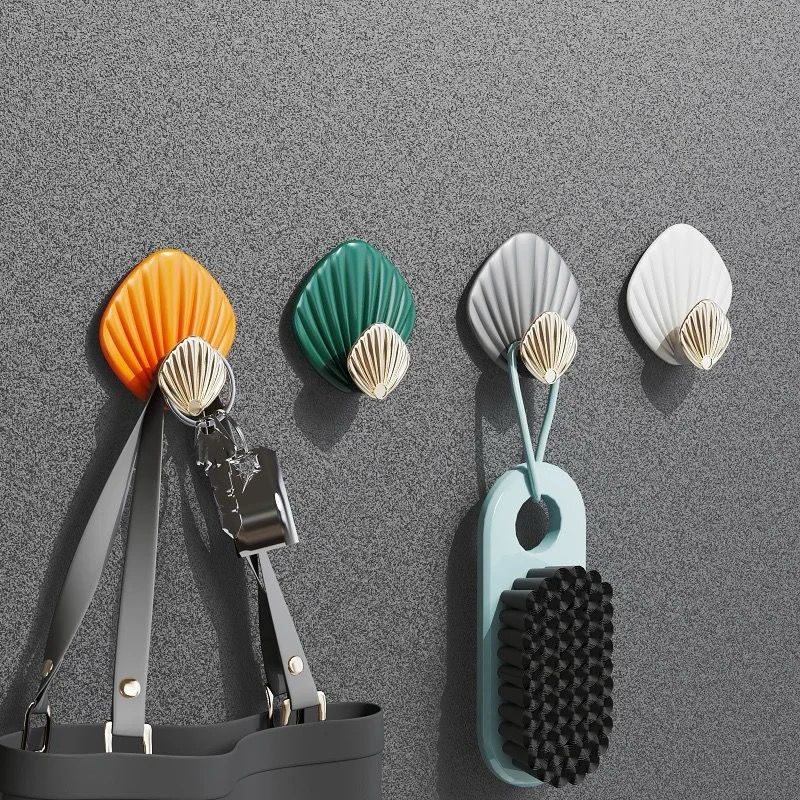 4pcs Creative Shell Shape Wall Hanging Hook | - Elegant Households KE