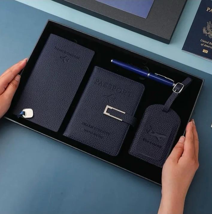 4pcs Exquisite travel set accessories with gift box | - Elegant Households KE