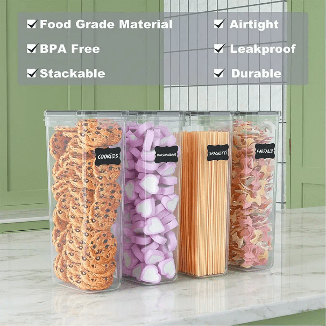 4pcs food storage containers | - Elegant Households KE
