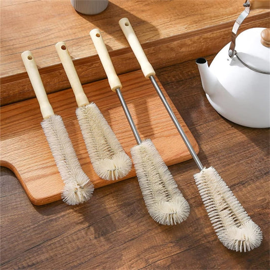 4pcs Long Wooden handle bottle cleaning brushes | - Elegant Households KE