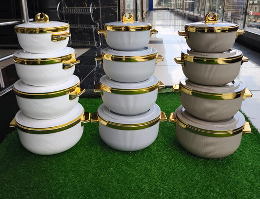 4pcs Luxurious Insulated Hotpot Set – Keeps Food Hot & Fresh for 1–5hrs | - Elegant Households KE