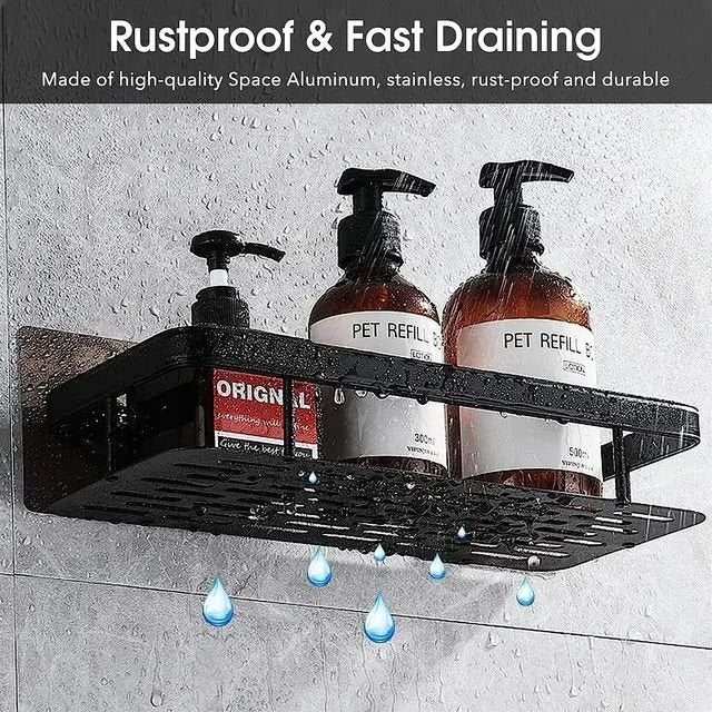 4pcs set Shower caddy shelf/Bathroom Organizer | - Elegant Households KE