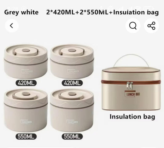 5 In 1 Lunch insulated set Combo | - Elegant Households KE