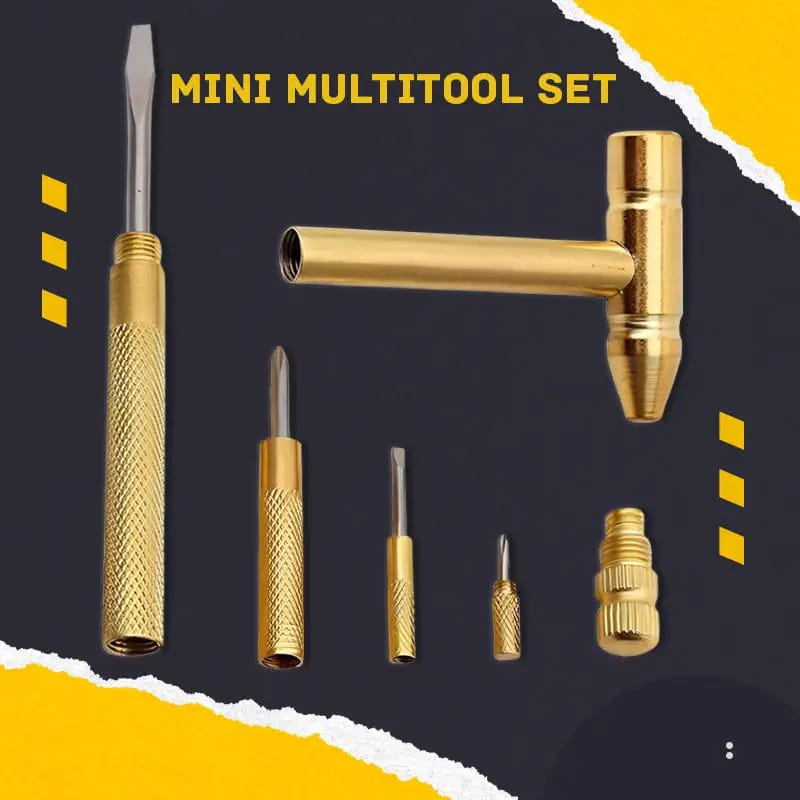5 in 1 Multifunction Mini Hammer and Screwdriver Hand Tools Set | - Elegant Households KE