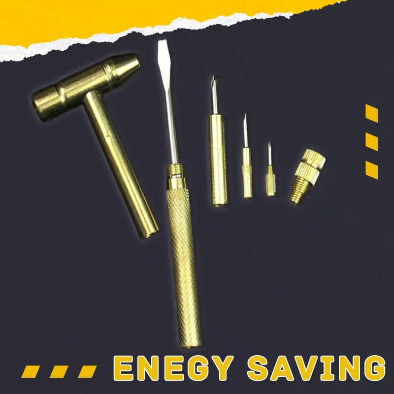 5 in 1 Multifunction Mini Hammer and Screwdriver Hand Tools Set | - Elegant Households KE