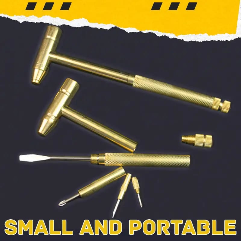 5 in 1 Multifunction Mini Hammer and Screwdriver Hand Tools Set | - Elegant Households KE