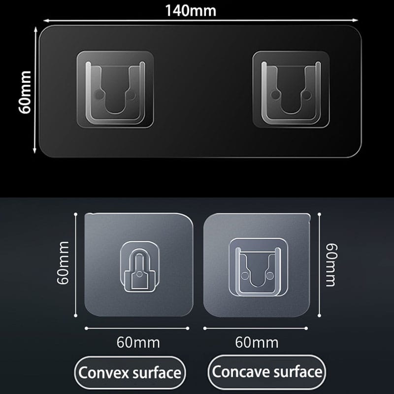 5 pair Self adhesive double sided hooks | - Elegant Households KE