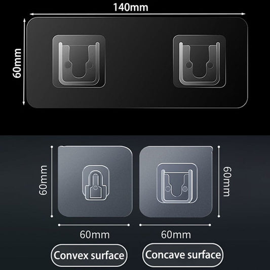 5 pair Self adhesive double sided hooks | - Elegant Households KE