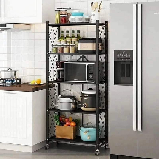 5 Tier Foldable Kitchen rack | - Elegant Households KE