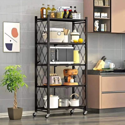 5 Tier Foldable Kitchen rack | - Elegant Households KE