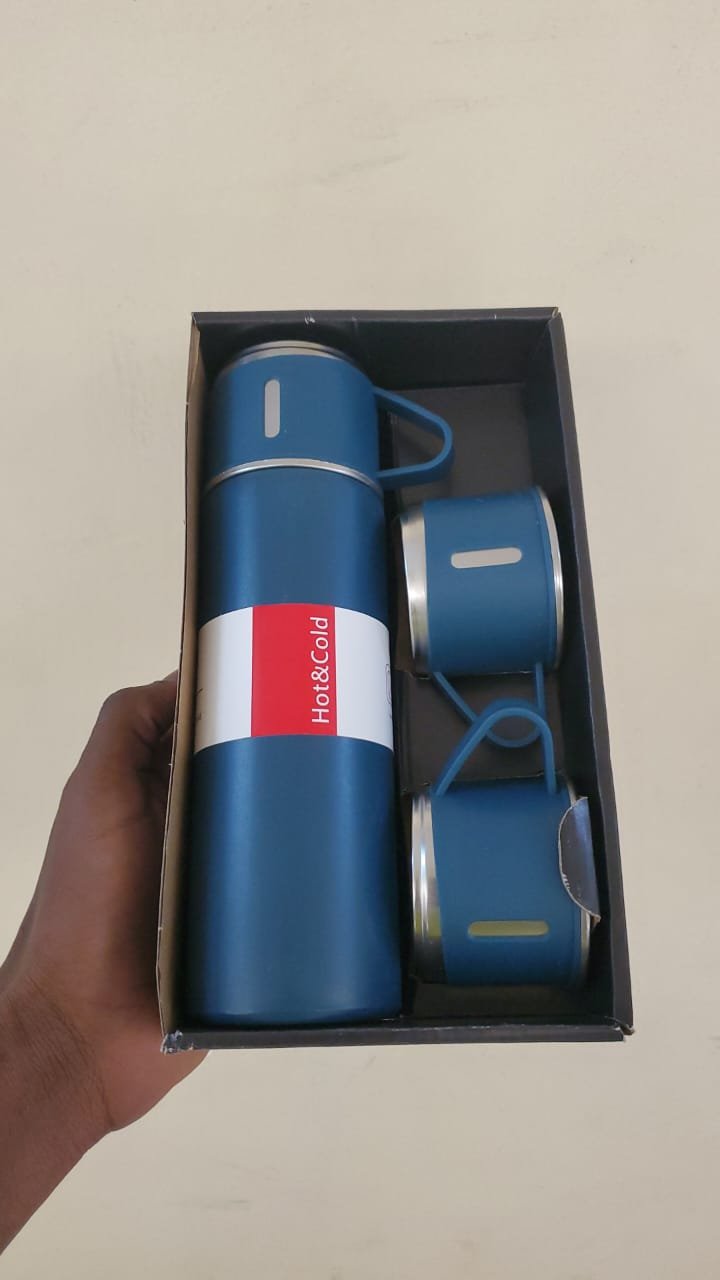 500ml Thermo flask with 2 cups | - Elegant Households KE