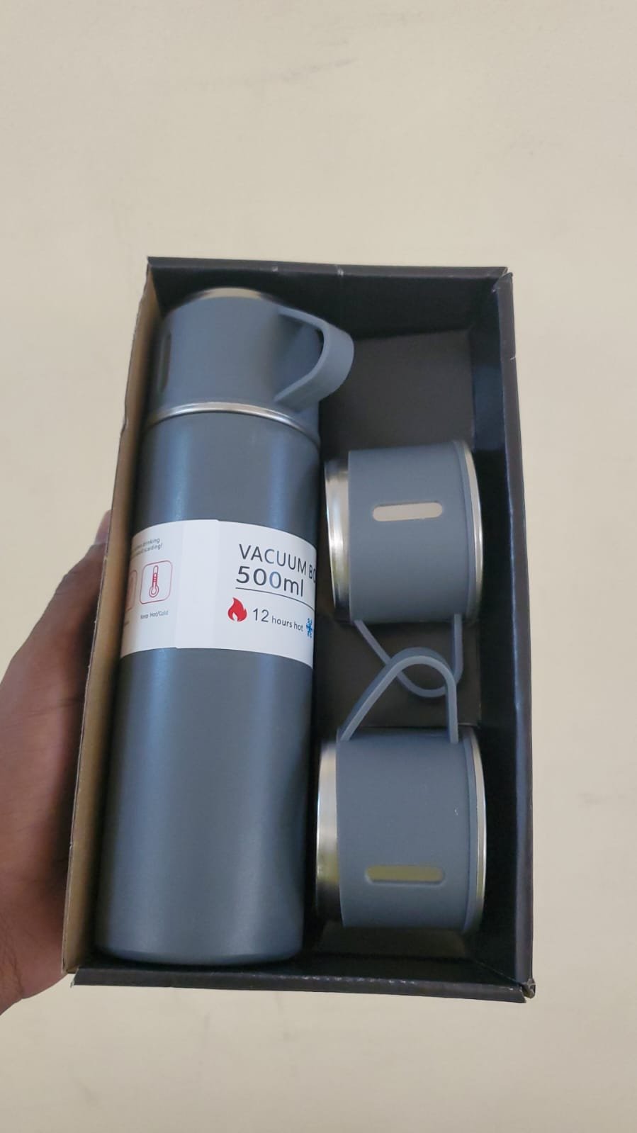 500ml Thermo flask with 2 cups | - Elegant Households KE
