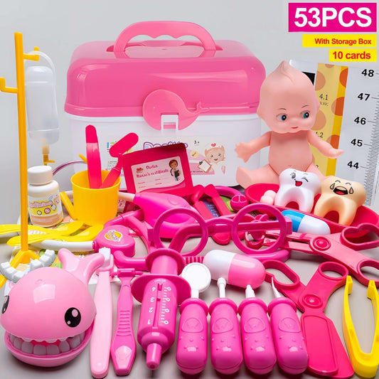 53pcs Children doctor playset | - Elegant Households KE