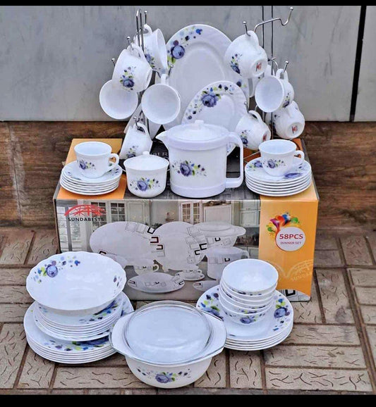 58pcs ceramic Dinnerset | - Elegant Households KE
