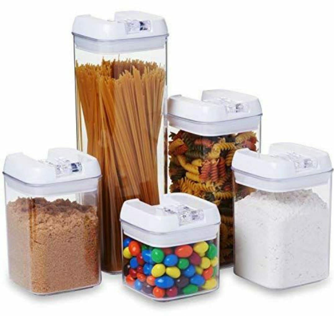 5pcs airtight food storage containers | - Elegant Households KE