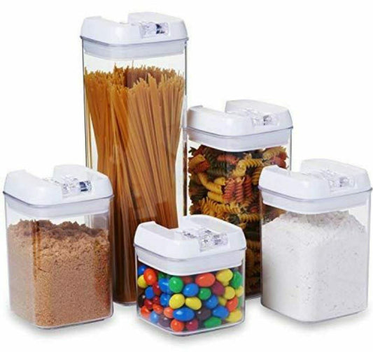 5pcs airtight food storage containers | - Elegant Households KE