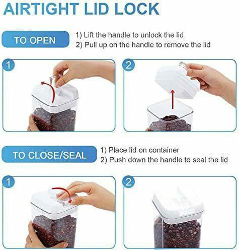 5pcs airtight food storage containers | - Elegant Households KE