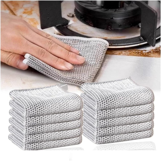 5pcs Multi - purpose Magic Wire Dish Cleaning Cloth | - Elegant Households KE