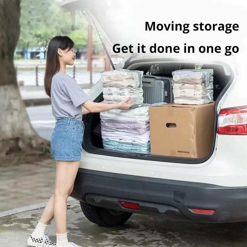5pcs set No Pump Needed Vacuum Storage Bags | - Elegant Households KE
