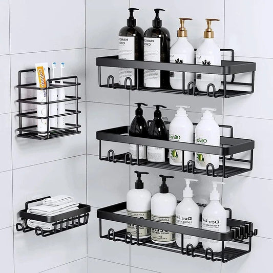 5pcs Shower caddy shelf/Bathroom organizer | - Elegant Households KE