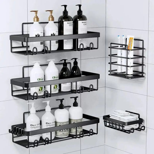 5pcs Shower caddy shelf/Bathroom organizer | - Elegant Households KE