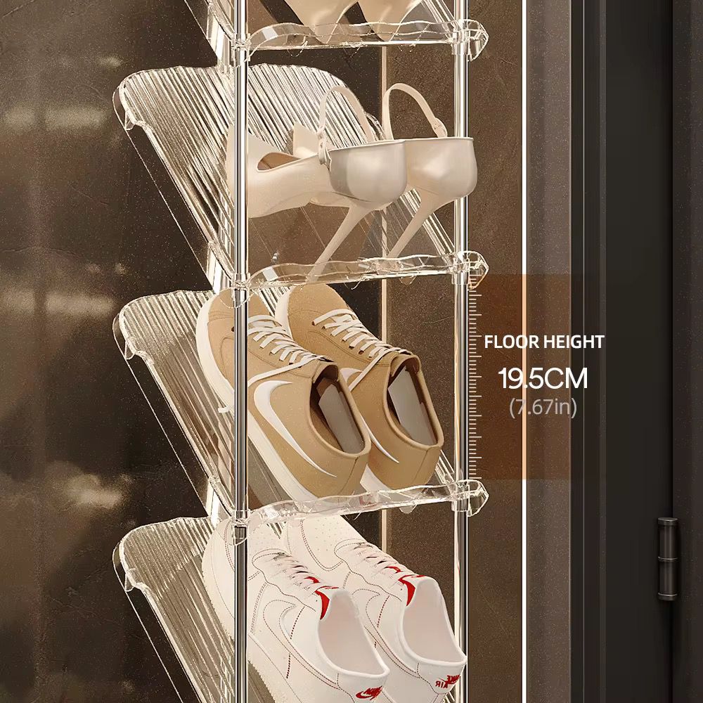 5Tier - Entryway Stackable Shoe Organizer/Shoe Rack | - Elegant Households KE