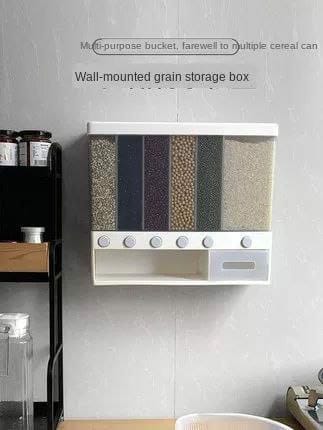 6 compartment cereals dispenser | - Elegant Households KE
