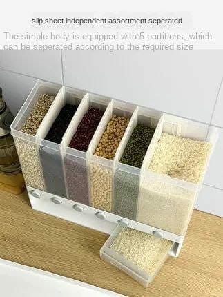 6 compartment cereals dispenser | - Elegant Households KE