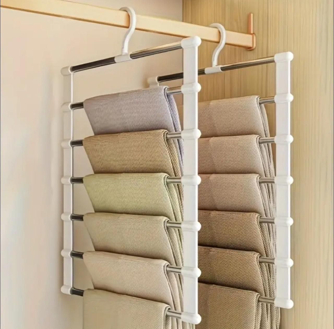 6 layer aluminum tube trouser hanger/Pants hanger  | - Elegant Households KE