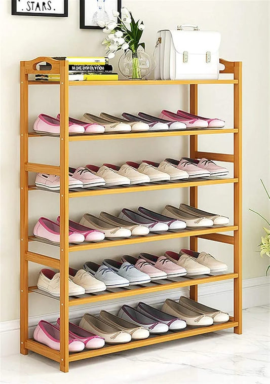 6 Layer Bamboo shoe rack  | - Elegant Households KE