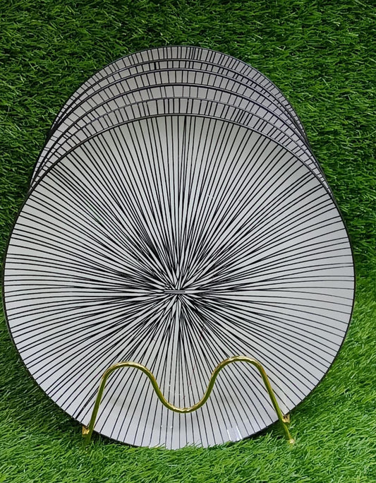 6 pc ceremic plates | - Elegant Households KE