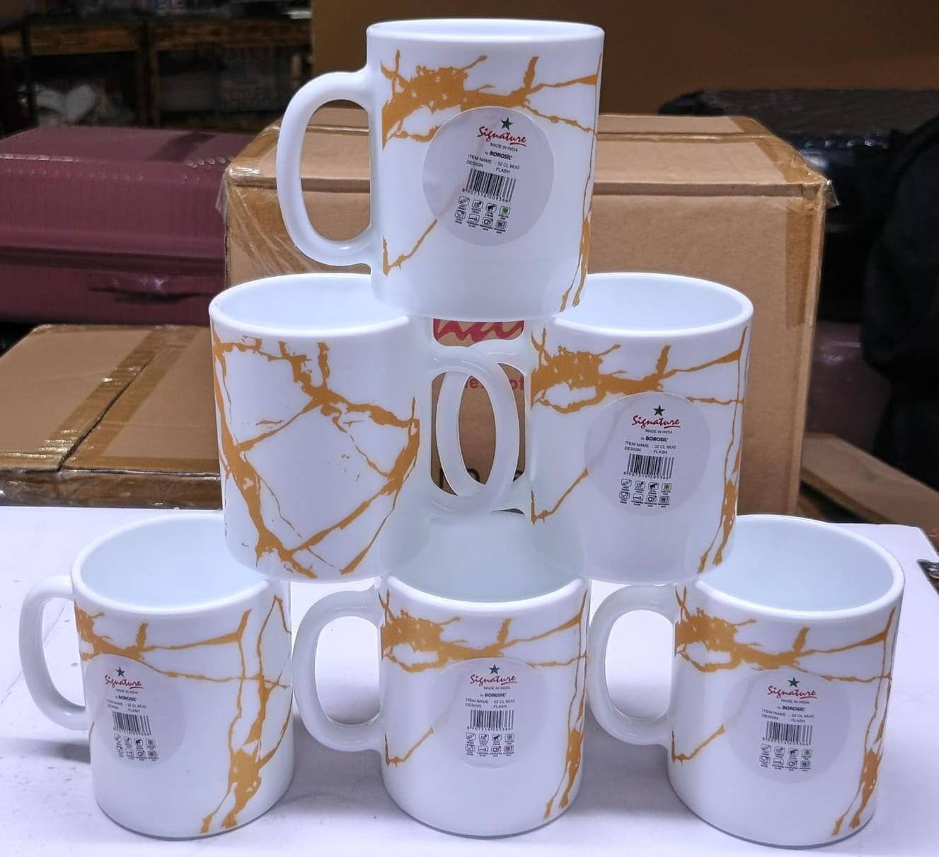 6 pc mug 32 cl | - Elegant Households KE