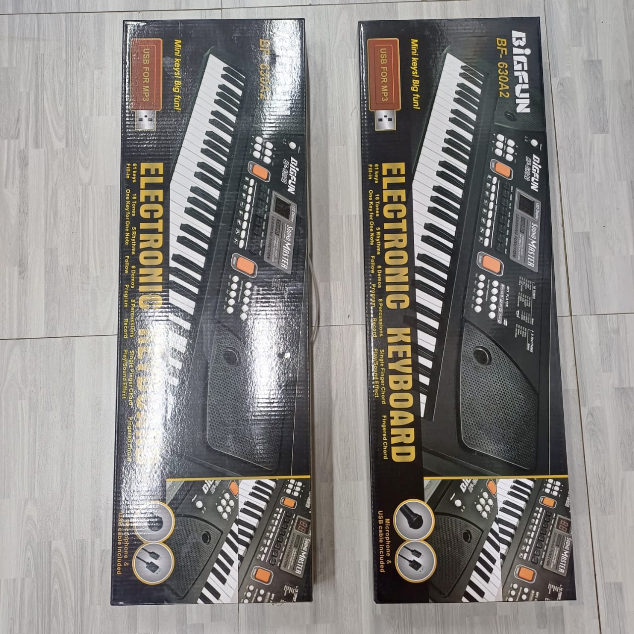 61 Keys Rechargeable Electronic Piano Keyboard with Microphone | - Elegant Households KE