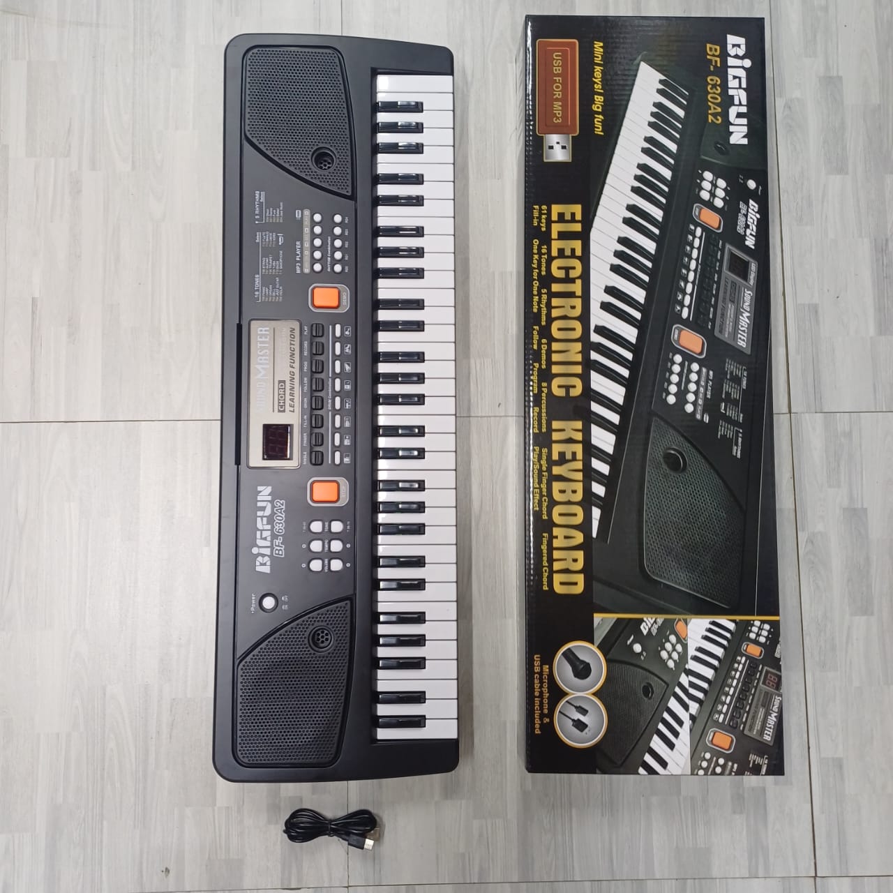 61 Keys Rechargeable Electronic Piano Keyboard with Microphone | - Elegant Households KE