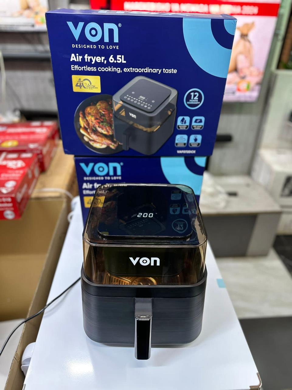 6.5L VON Digital Air Fryer | - Elegant Households KE