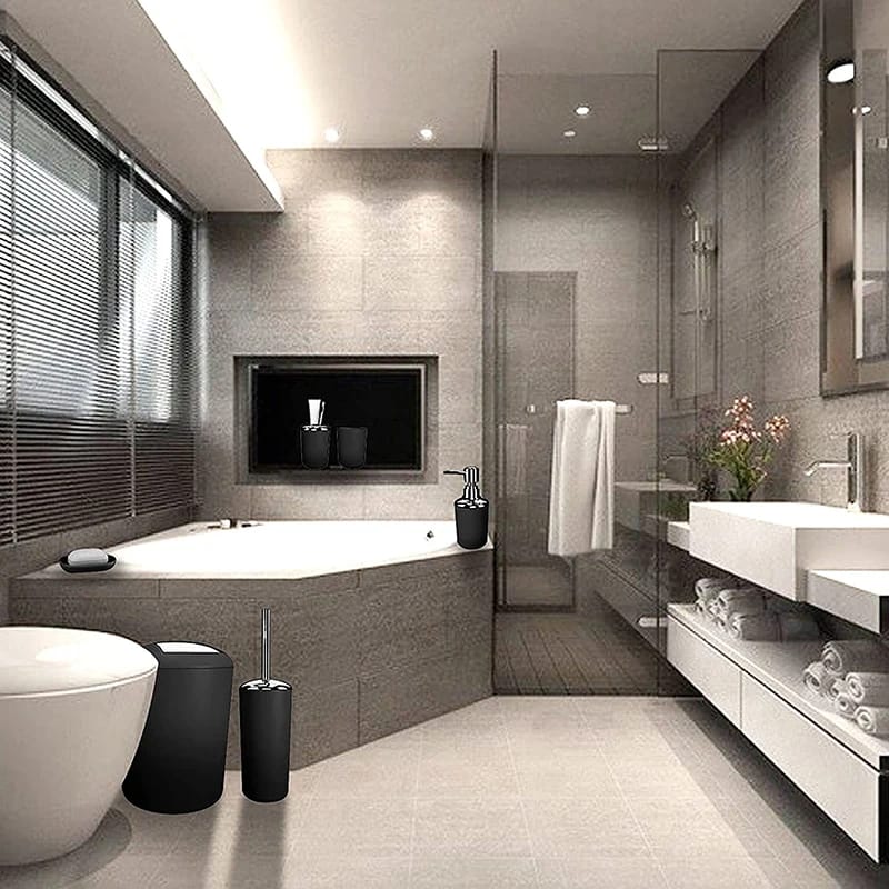 6Pcs Bathroom Accessories Set | - Elegant Households KE