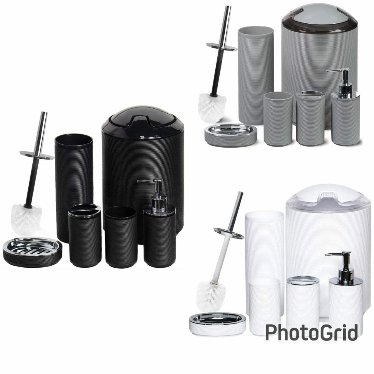6pcs Bathroom Accessories Set | - Elegant Households KE