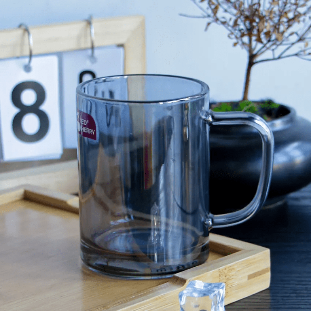 6pcs Cherry borosilicate coffee cups | - Elegant Households KE