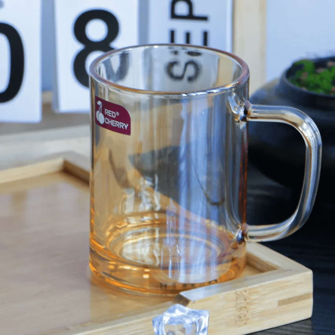 6pcs Cherry borosilicate coffee cups | - Elegant Households KE