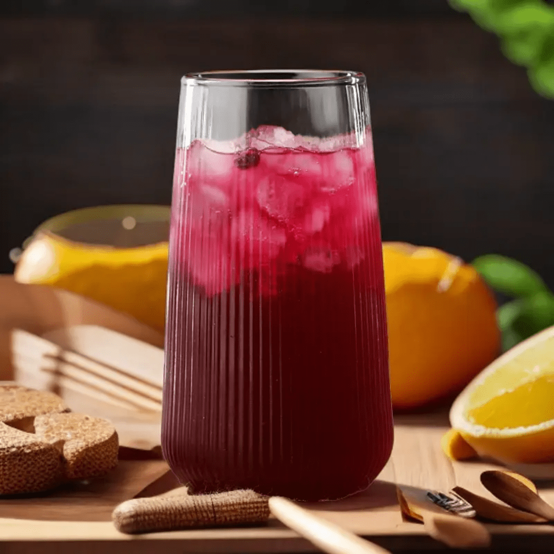 6pcs Custom Striped Borosilicate Glass cup. | - Elegant Households KE