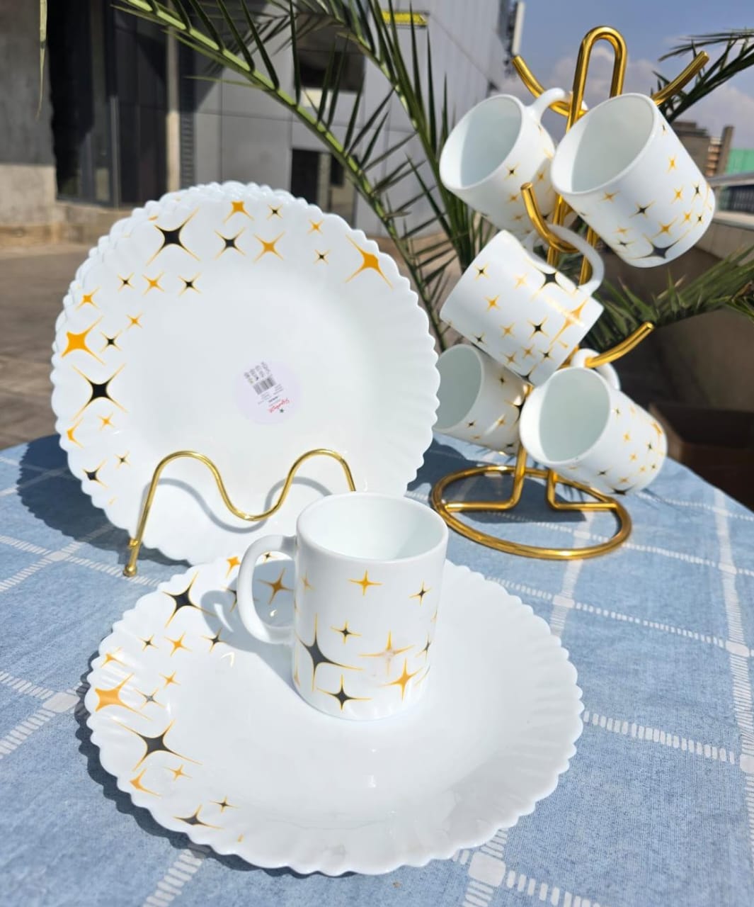 6pcs Dinner Plates+6mugs | - Elegant Households KE