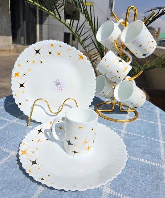 6pcs Dinner Plates+6mugs | - Elegant Households KE