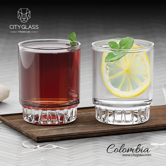 6pcs Heavy Duty Peru Whiskey Glasses | - Elegant Households KE